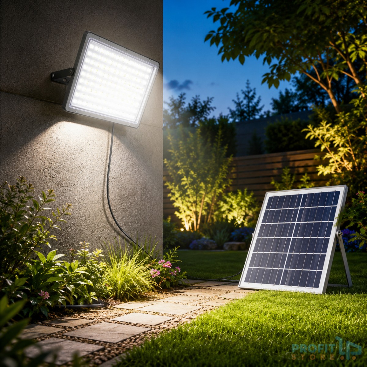Ηλιακός Προβολέας LED Jortan 600W με Τηλεχειριστήριο IP66 Αδιάβροχος, Ψυχρό Λευκό Φως Ηλιακός Προβολέας LED Jortan 600W με Τηλεχειριστήριο IP66 Αδιάβροχος, Ψυχρό Λευκό Φως