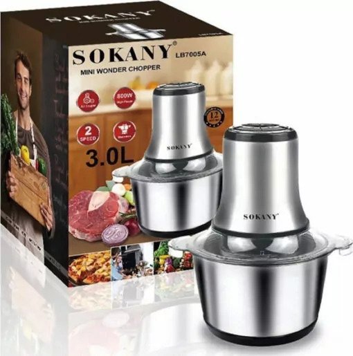 Ηλεκτρικός Πολυκόφτης Μπλέντερ Multi Blender 600W με Λεπίδες από Ανοξείδωτο Ατσάλι SOKANY SK-7011