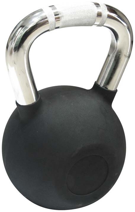 Kettlebell Με Επένδυση Λάστιχου Και Αντιολισθητική Λαβή Χρωμίου 4Κg Amila®