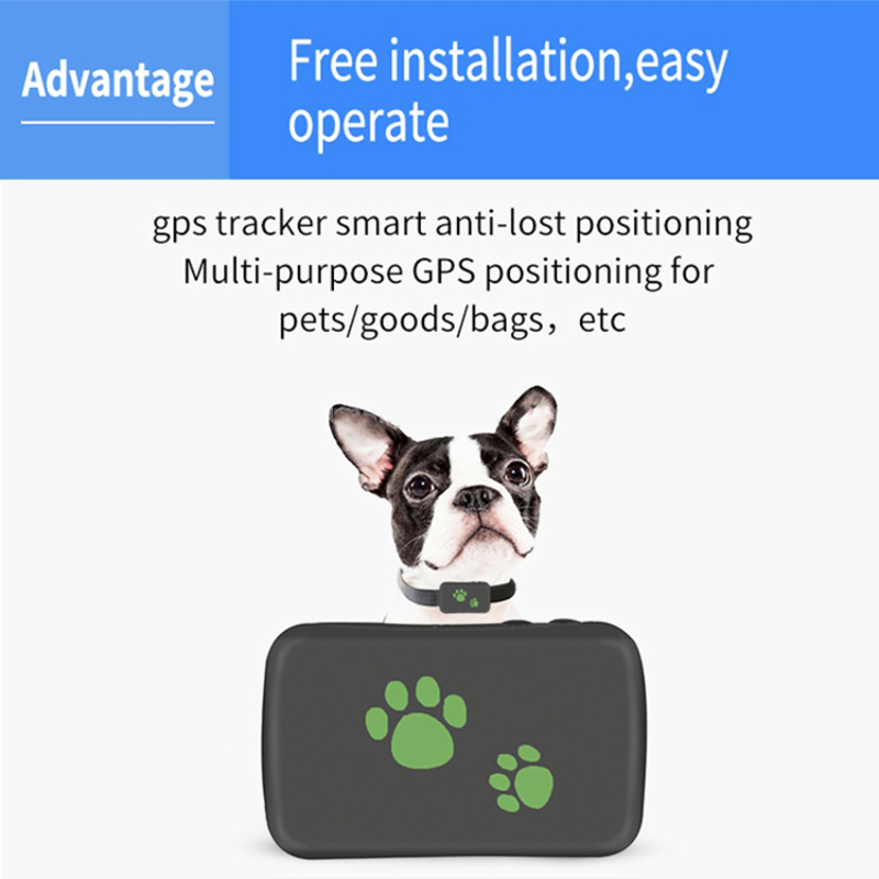 Επαναφορτιζόμενο GPS Tracker Για Κατοικίδια, Συσκευή Εντοπισμού Κατοικίδιων Κάρτας Sim 3G με Γαλάζιο Λουράκι, Εφαρμογή Κινητού & Υπολογιστή, TK203 OEM