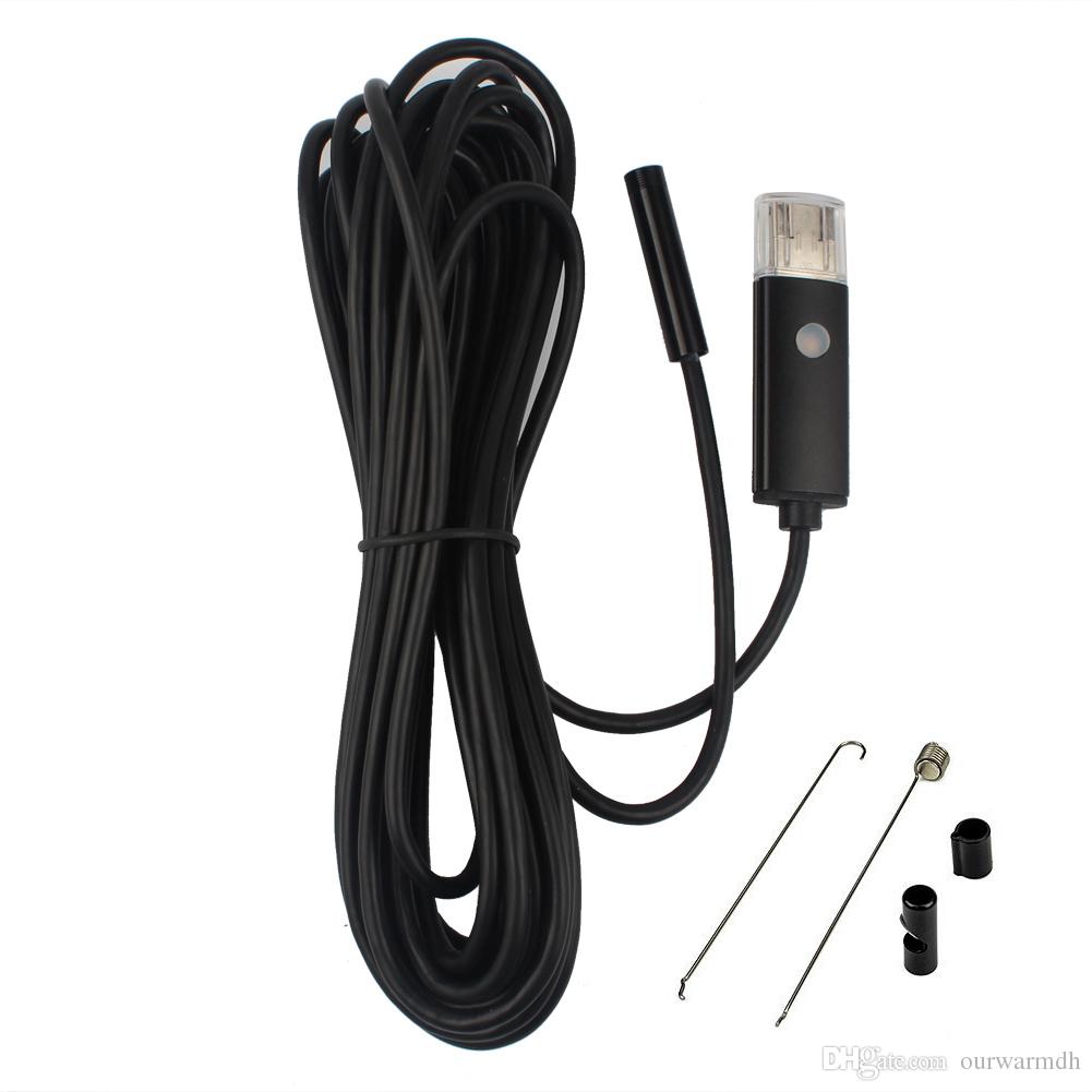 USB Android Ενδοσκοπική Αδιάβροχη Κάμερα Μικροσκόπιο 6x LED για Κινητά Τηλέφωνα OTG 10m