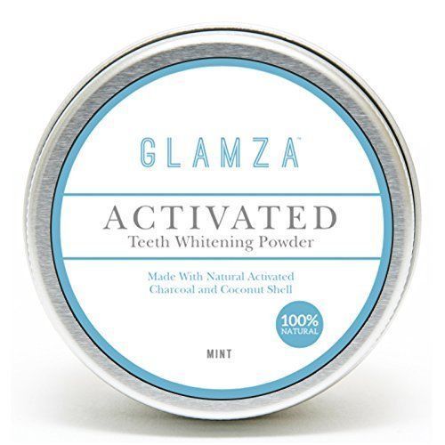 Ενεργός Άνθρακας Λεύκανσης Δοντιών - 100% Natural Activated Charcoal Teeth Whitening Powder with Coconut - Glamza 50gr