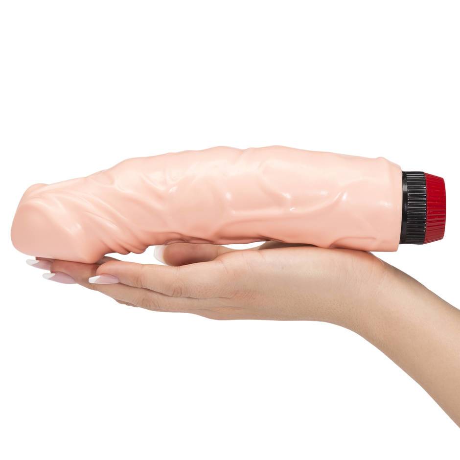 Dildo Ρεαλιστικός Ανάγλυφος Δονητής με Φλέβες Ομοίωμα Πέους - Ντίλντο με Ρυθμιζόμενη Δόνηση XL - Flesh Dildo