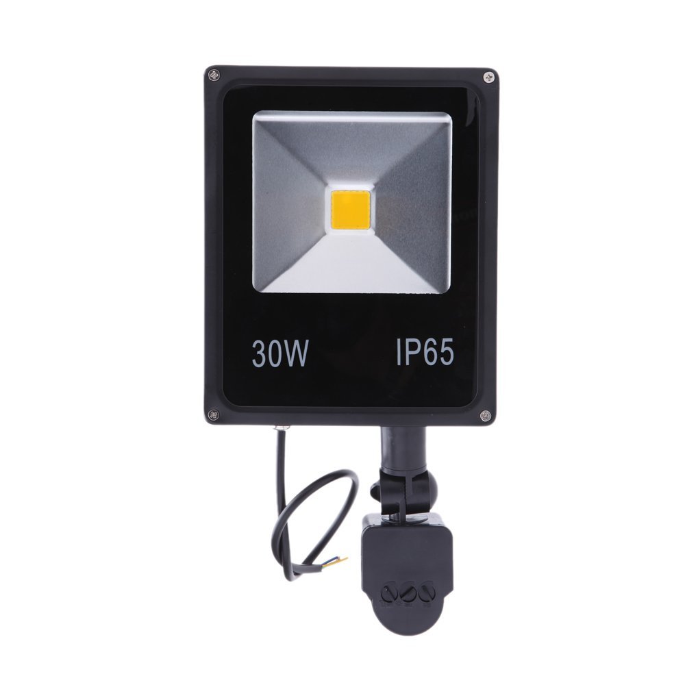 Ultra Slim Προβολέας LED 30w με Ανιχνευτή Κίνησης Λευκό 6000K Υψηλής Φωτεινότητας