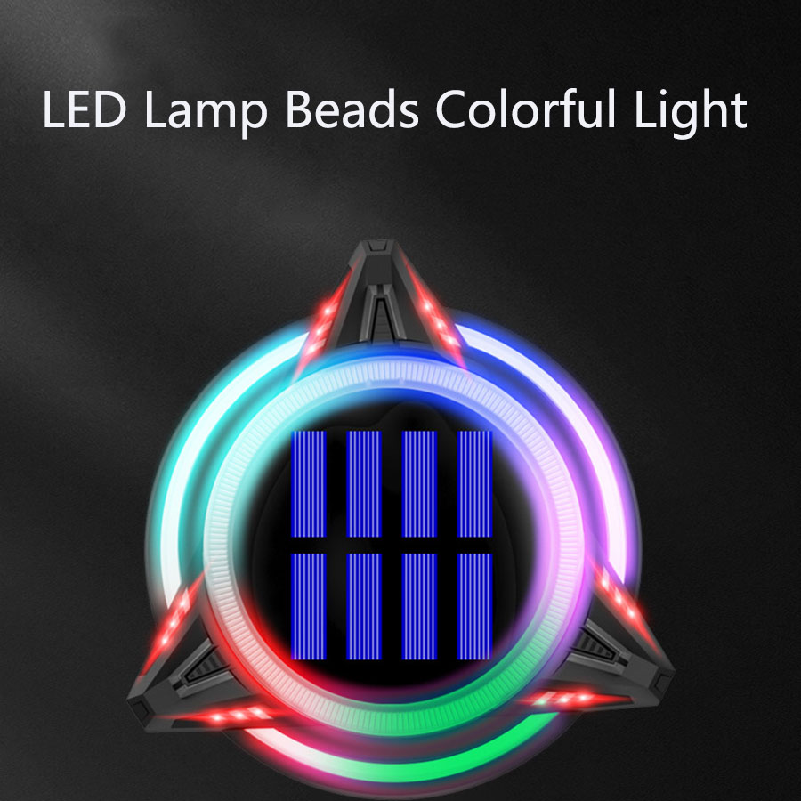 Αδιάβροχο LED RGB Ηλιακό Φωτιστικό Κήπου - Δαπέδου Εξωτερικού Χώρου με Ρυθμιζόμενο Πάσσαλο