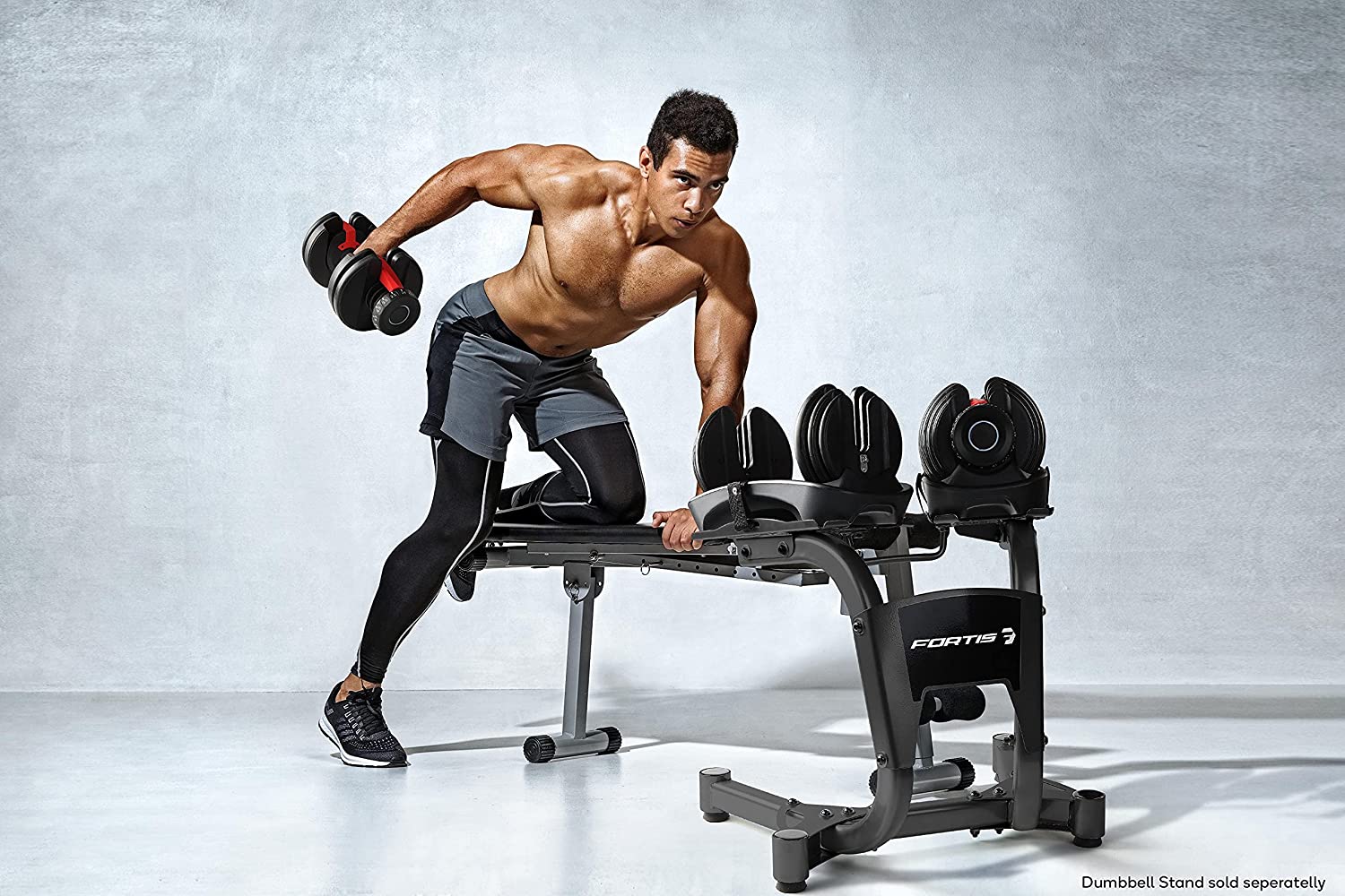 Ρυθμιζόμενος Αλτήρας με βάρη 24kg - Adjustable SmartBell Fitness Equipment Κόκκινο/Μαύρο GL-55458
