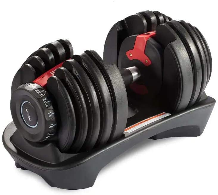 Ρυθμιζόμενος Αλτήρας με βάρη 24kg - Adjustable SmartBell Fitness Equipment Κόκκινο/Μαύρο GL-55458