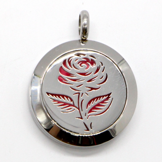 Κολιέ Αρωματοθεραπείας με 5 Σφουγγαράκια - Aromatic Therapy Necklace Rose