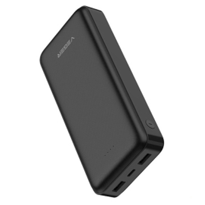 Φορητός Φορτιστής Powerbank - Μπαταρία Φόρτισης Κινητών 20000mAh Veger Μαύρο