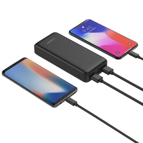Φορητός Φορτιστής Powerbank - Μπαταρία Φόρτισης Κινητών 20000mAh Veger Μαύρο