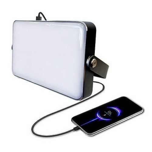 Αδιάβροχος Ηλιακός Φακός 1650 Lumens / Φορητή Μπαταρία Φόρτισης με 1 x USB-Α / 2 x Type-C, 22.5W - YeeMatop PowerBank Solar Camping Led Lantern Black