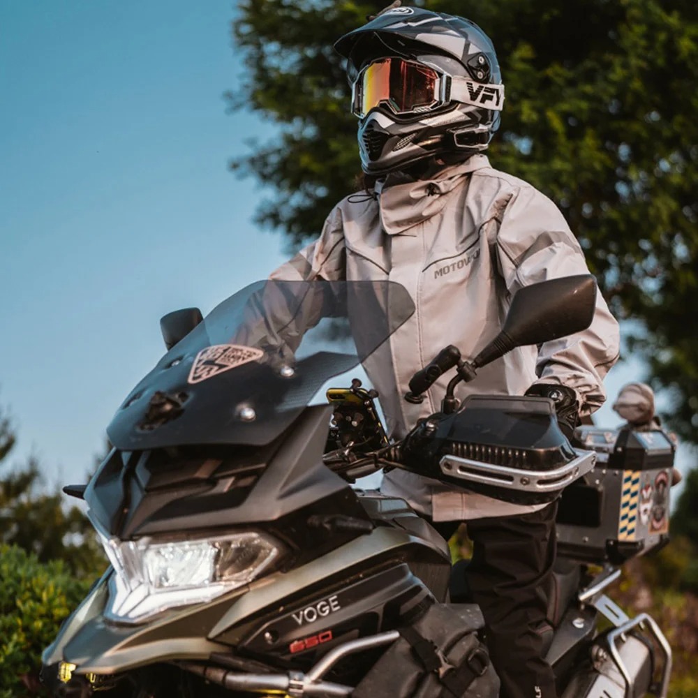 Αδιάβροχο Σετ με Αποσπώμενη Κουκούλα Motowolf 