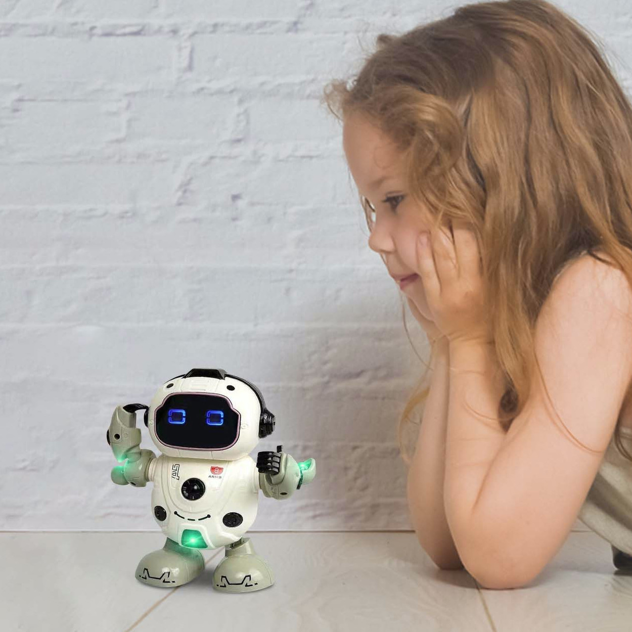 Παιχνίδι Ηλεκτρονικό Ρομποτάκι Dance Robot 18.5x16x8cm σε Λευκό Χρώμα για 6+ Ηλικίες