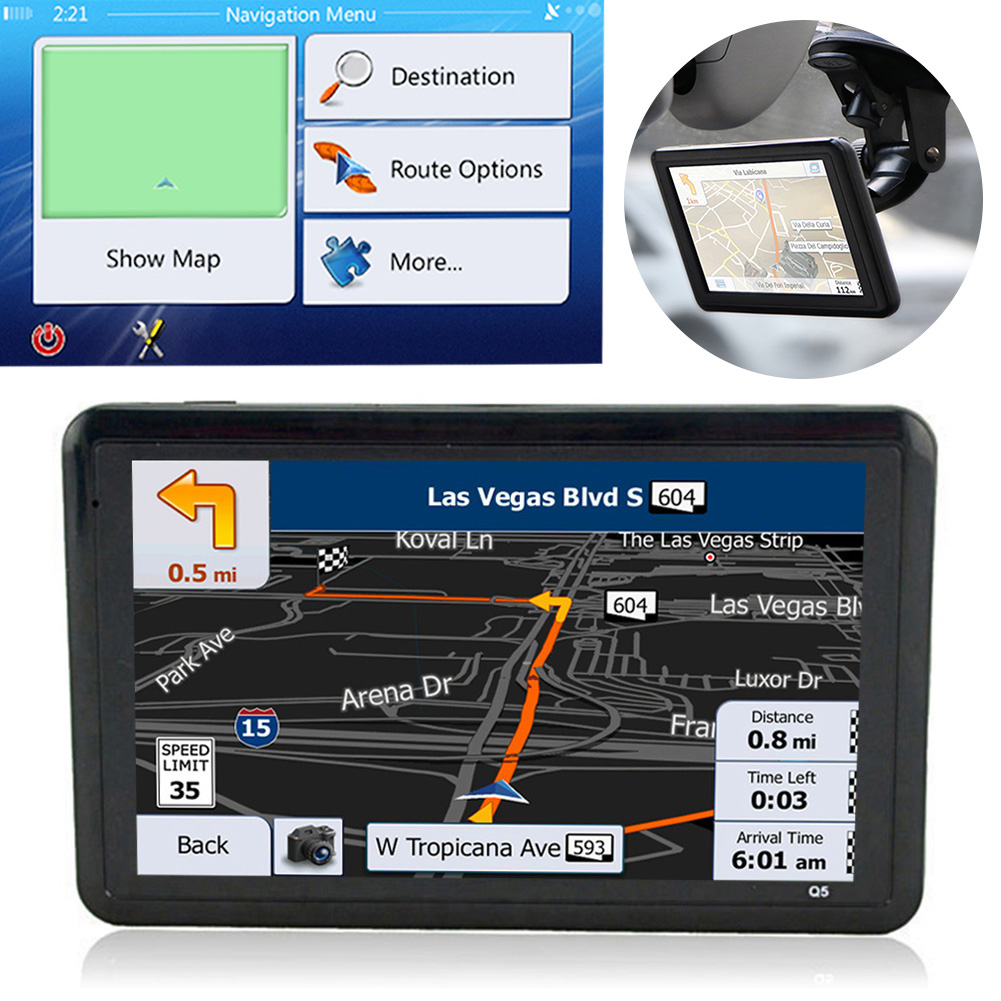 GPS Συσκευή Πλοήγησης Multimedia Αυτοκινήτου με Οθόνη Αφής 5″ - Φωνητική Ενημέρωση, Μουσική, Ταινίες, FM Transmitter & Παιχνίδια & Ελληνικούς - Ευρωπαϊκούς Χάρτες