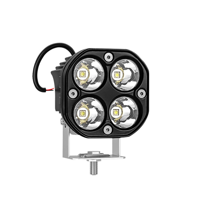 Σετ Αδιάβροχα Προβολάκια LED 9000lm Ομίχλης 80W Ψυχρού Λευκού Φωτισμού 6000K Αυτοκινήτου, Μηχανής 12V & 24V IP67 Σετ 2 Κομμάτια & Διακόπτης ON / OFF