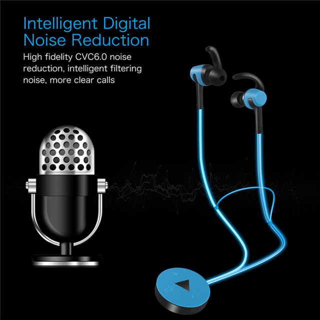  Ασύρματα LED Φωτιζόμενα In-Ear Bluetooth Ακουστικά Luminous - Glow in Dark BT Earphone 