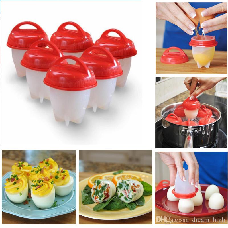 Κιτ 6 Τεμαχίων για Βράσιμο Αυγών - Silicone Egg Boil
