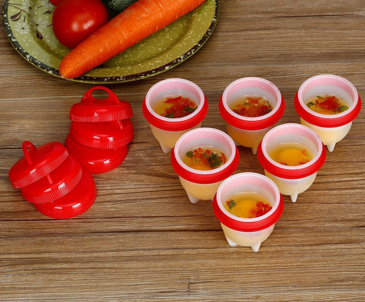 Κιτ 6 Τεμαχίων για Βράσιμο Αυγών - Silicone Egg Boil