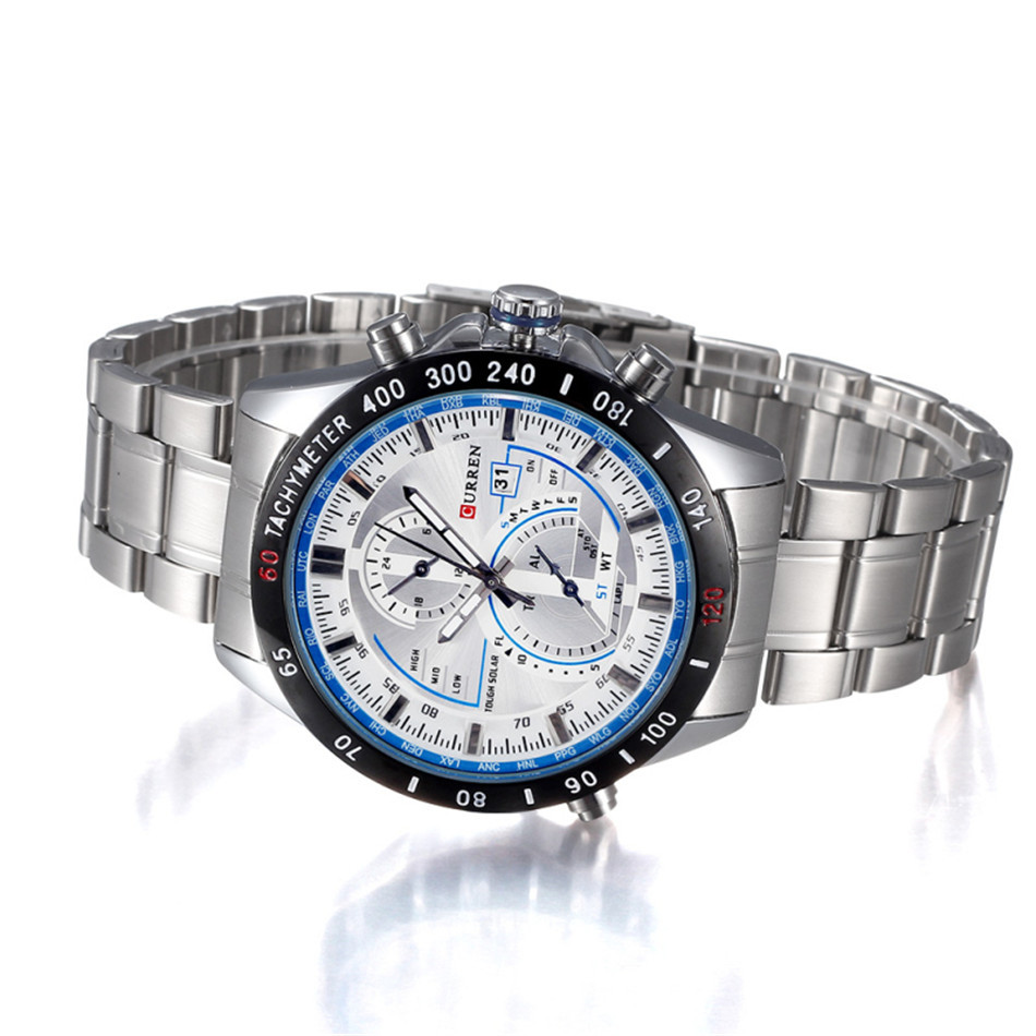 Ανδρικό Ρολόι CURREN M8149 Silver & Blue