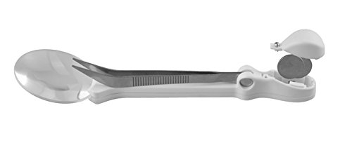 Inox Τσιμπίδα Πολλαπλών Χρήσεων με Μεγεθυντικό Φακό και LED Φωτισμό