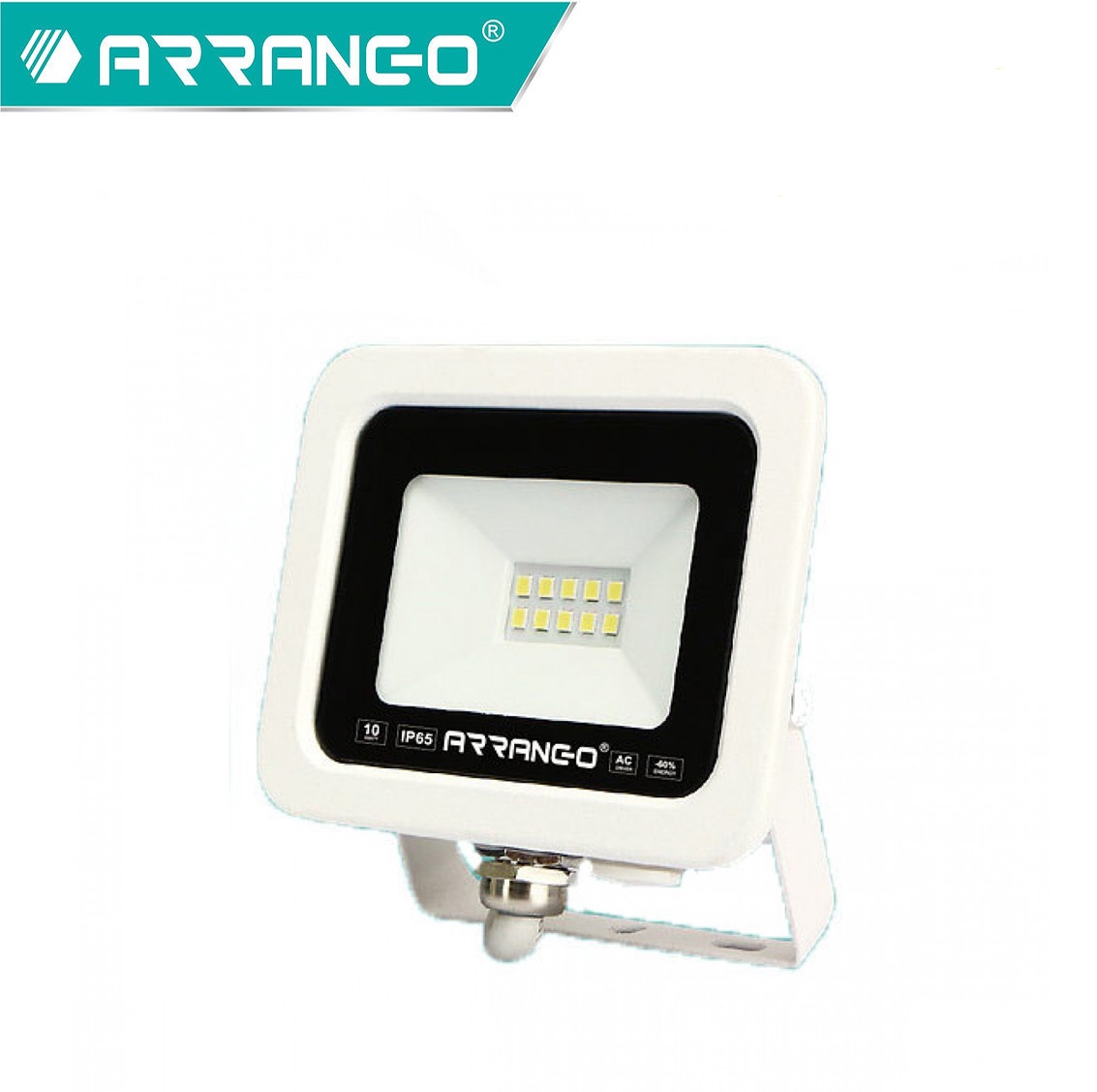 ARRANGO® LED Αδιάβροχος Προβολέας 10W Εξωτερικού Χώρου Ψυχρού Φωτισμού - Λευκός