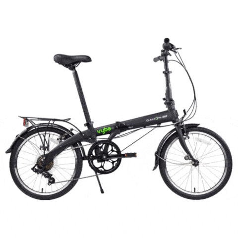 Foldy Bike Αεροδυναμικό Σπαστό Ποδήλατο με Φρένα Μπρός/ Πίσω, Αναδιπλούμενο Σκελετό & Τιμόνι, Ανακλαστήρα Πίσω & Δυνατότητα Τοποθέτησης Καλαθιού