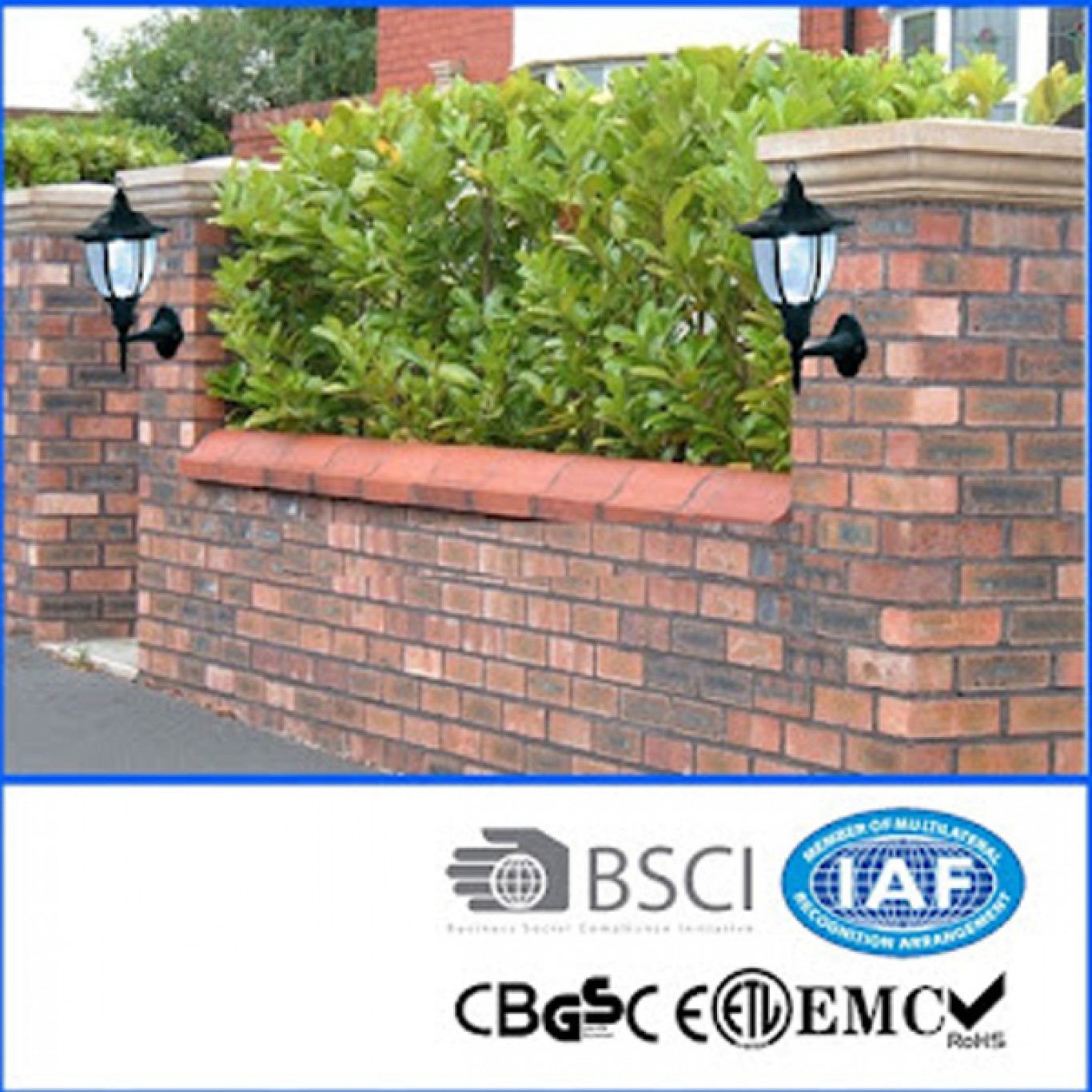 ARRANGO® Αδιάβροχο Επιτοίχιο Ηλιακό Φωτιστικό - Διακοσμητικό Φανάρι Τοίχου με Αισθητήρα Κίνησης