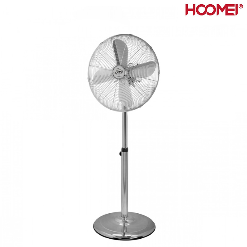Hoomei® Επιδαπέδιος Περιστρεφόμενος Ανεμιστήρας Ορθοστάτης 50W με Διάμετρο 30cm Ρυθμιζόμενου Ύψους & 3 Ταχυτήτων
