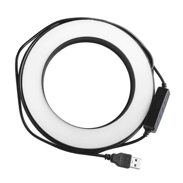 Φορητό Φωτιστικό Δαχτυλίδι LED Ring Light Γραφείου με Ρυθμιζόμενη Θερμοκρασία & Ένταση Φωτός, Τρίποδο Στήριξης και Ενσύρματο Χειριστήριο