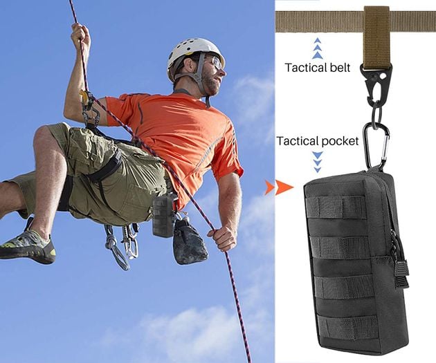 Κρεμαστός Γάντζος Carabiner Molle για Ζώνες και Σακίδια Στρατιωτικός