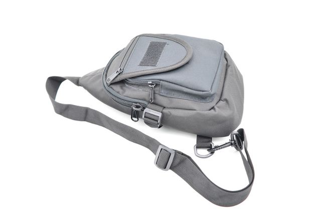 Τσαντάκι Χιαστί Ώμου - Πλάτης Heavy Duty Sling Backpack Αδιάβροχο & Ανθεκτικό Γκρι