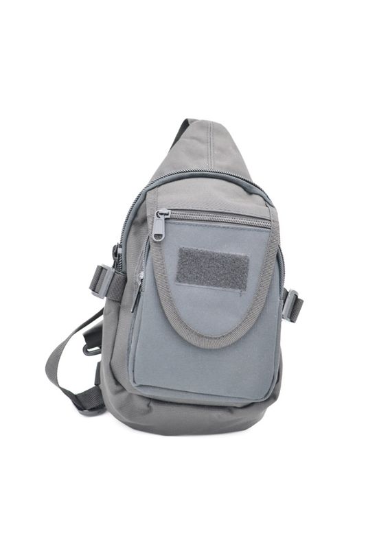 Τσαντάκι Χιαστί Ώμου - Πλάτης Heavy Duty Sling Backpack Αδιάβροχο & Ανθεκτικό Γκρι