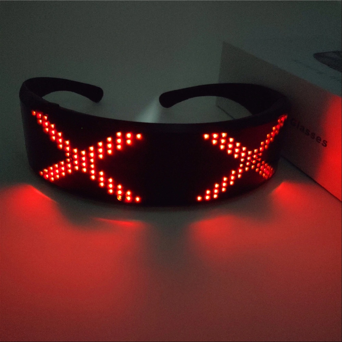 Γυαλιά LED Bluetooth Μεταβαλλόμενων Εικόνων & Animation με App Κινητού - Μαύρο