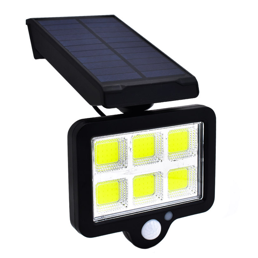 Ηλιακό Φωτιστικό 120 LED COB με Ανιχνευτή Κίνησης & Τηλεχειριστήριο - Μαύρο