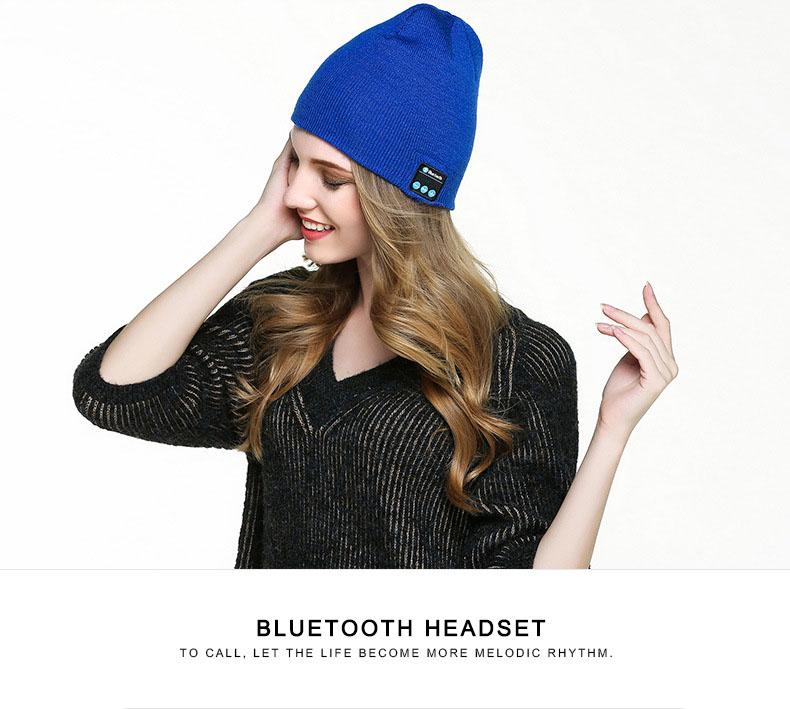 Σκούφος με Bluetooth Ενσωματωμένα Ακουστικά & Μικρόφωνο - Beanie Hat Wireless Music 