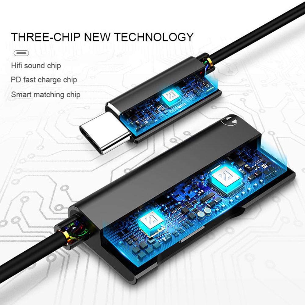 Αντάπτορας Type C σε Jack 3,5mm & Type-C 2 σε 1 - AUX Audio Adapter Cable