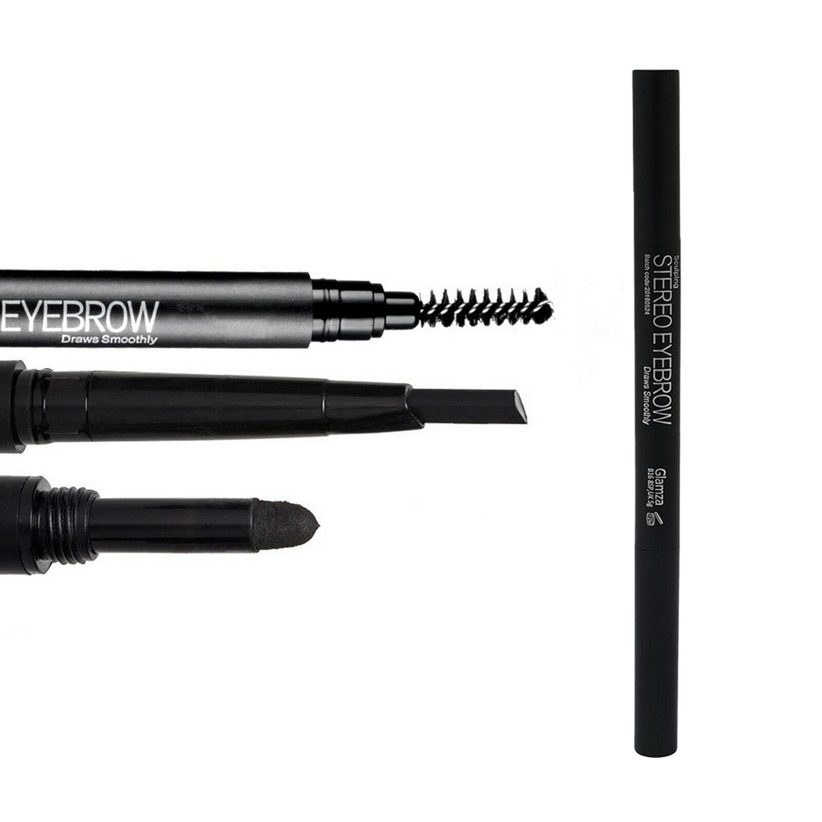 Μολύβι Φρυδιών 3 σε 1 & Μακιγιάζ Ματιών - Glamza Eyebrow 3 in 1 Liner Pen