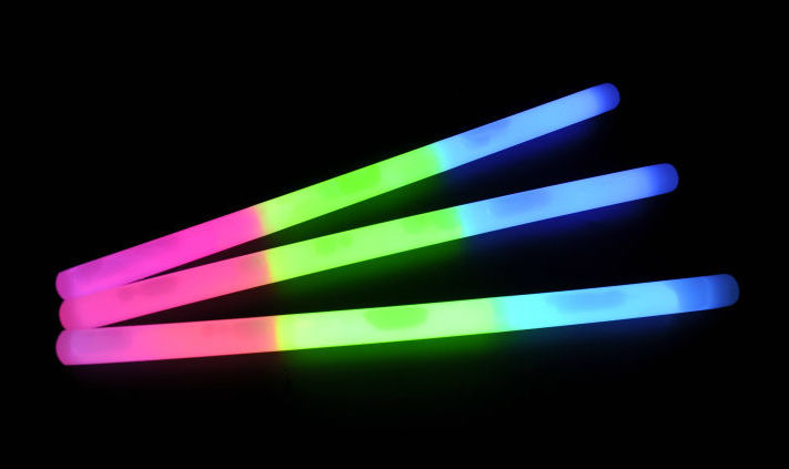 Τρίχρωμο Νέον Φωσφοριζέ Ραβδί για Πάρτυ - Glowing Neon Stick 30 cm 