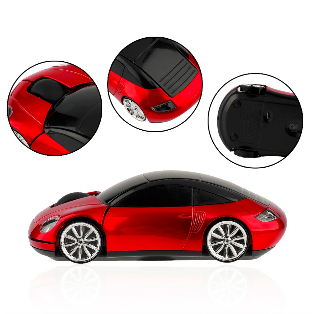 Ασύρματο USB Ποντίκι Αυτοκίνητο Porche 2.4GHZ με LED Φωτισμό