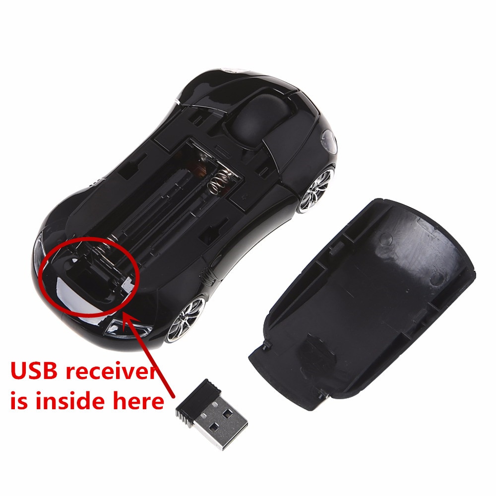 Ασύρματο USB Ποντίκι Αυτοκίνητο Porche 2.4GHZ με LED Φωτισμό
