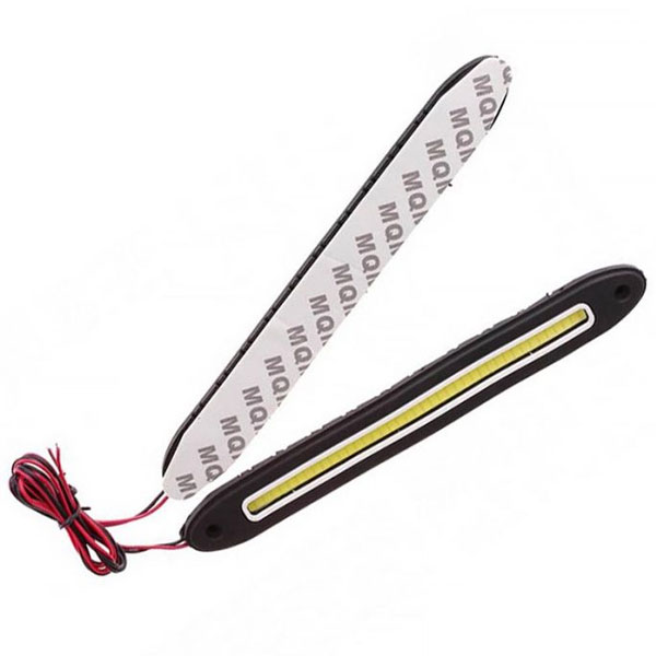 Προβολάκια Αυτοκινήτου LED COB 2x5W 12V 25.5cm Λευκό Φως Ευλύγιστα Αδιάβροχα