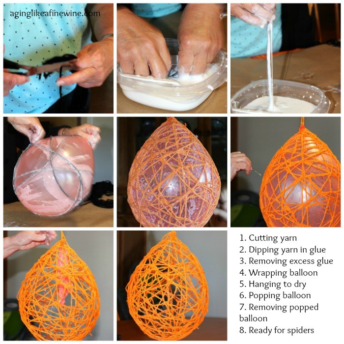 Σετ Κόλλα, Σπάγγος & Μπαλόνια για DIY Φωτιστικό και Διακοσμητικό Σπιτιού - Glue & Twine for Yarn Balls