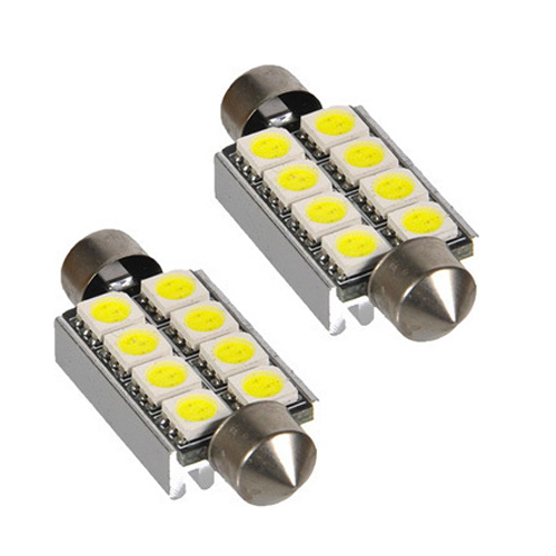 LED Αυτοκινήτου Σωληνωτό Festoon C5W 42mm 8x SMD CAN BUS - 2 Τεμάχια