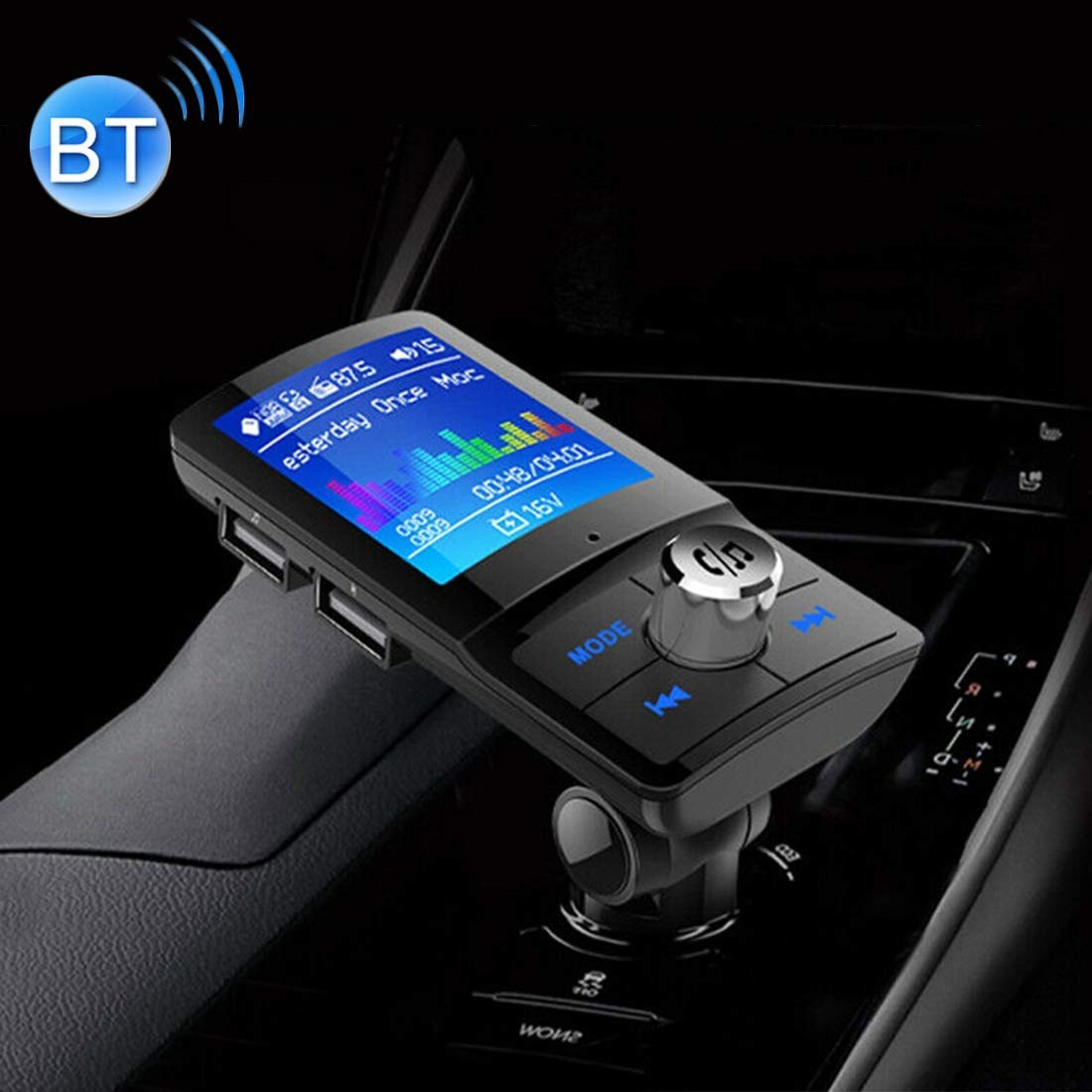 Fm Transmitter - Αναμεταδοτής Φορτιστής Αυτοκινήτου & 2 USB Θύρες