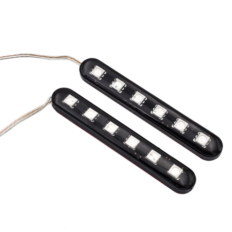 Mini LED Strob Cob Αυτοκόλλητο Διπλής Όψεως 2 τεμ - Λευκό