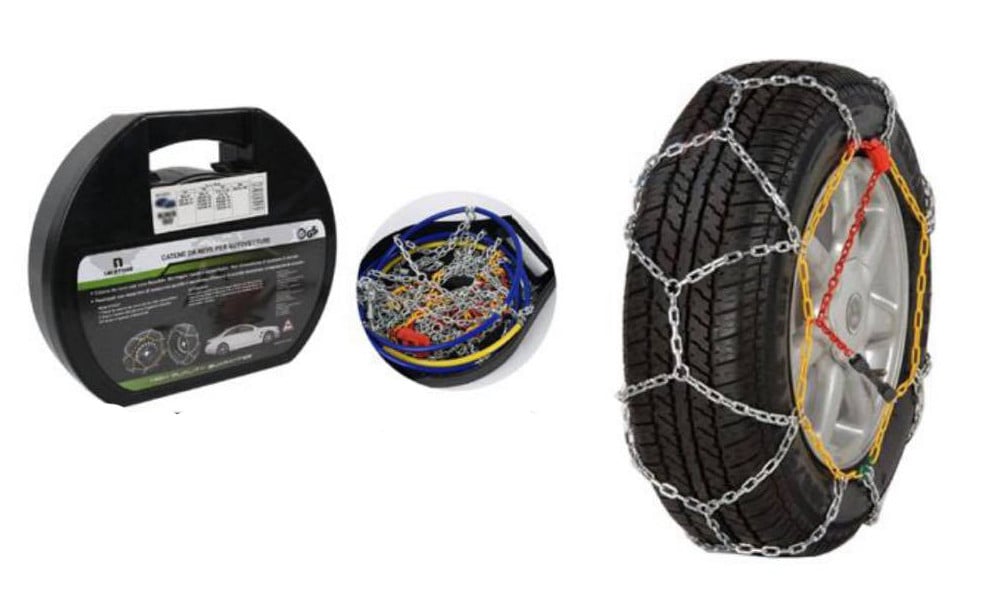 Αλυσίδες Χιονιού για Λάστιχα Αυτοκινήτου 9mm με Απλό Κούμπωμα KNS-90