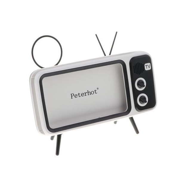 Ασύρματο Ηχείο Bluetooth και Βάση Κινητού Τύπου Vintage TV ​​