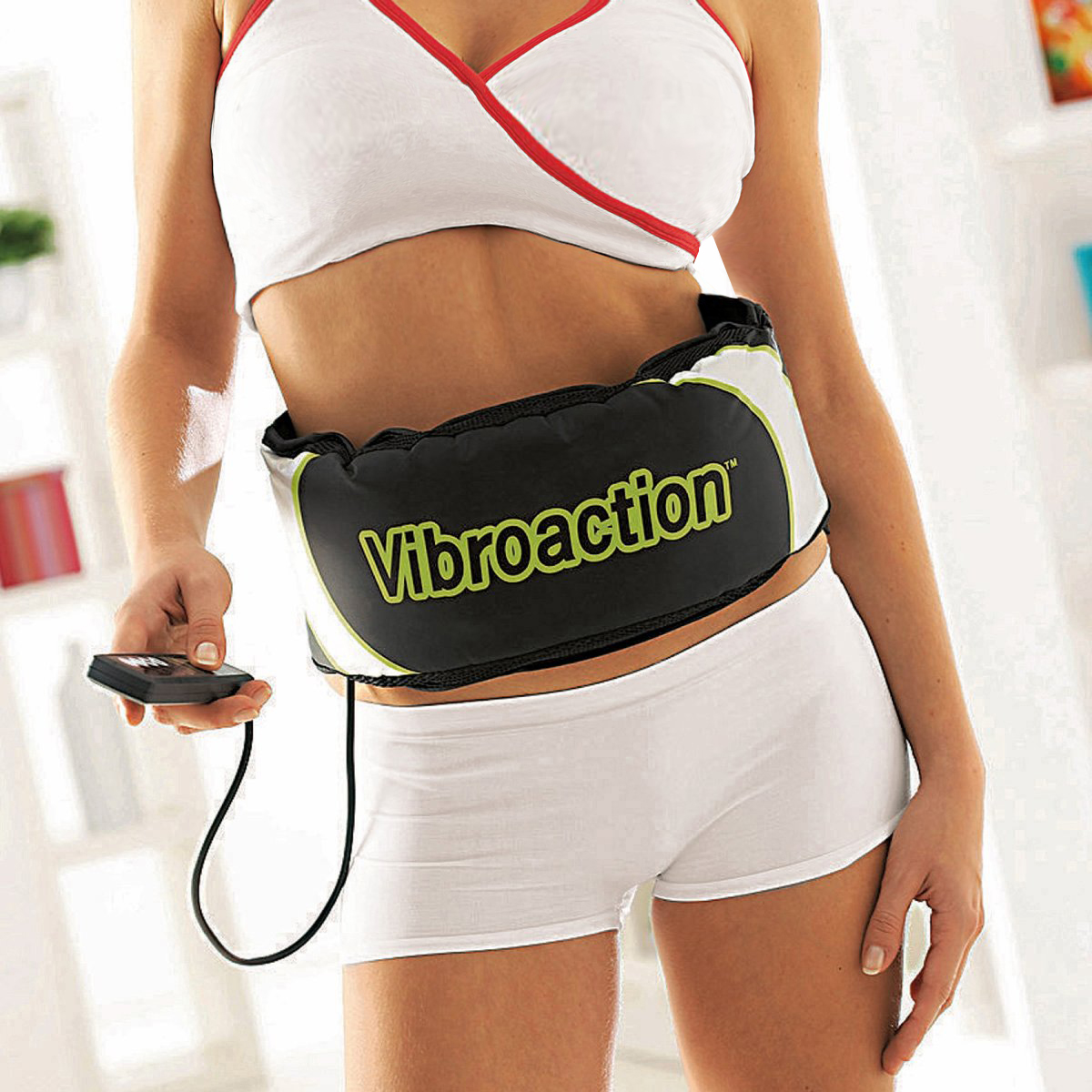 Vibroaction Ζώνη Αδυνατίσματος Γυναικεία & Αντρική - Μείωση Κυτταρίτιδας για Παθητική Γυμναστική στο Σπίτι - Ηλεκτρική Συσκευή Κάψιμου Λίπους