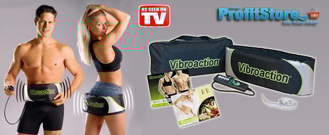 Vibroaction Ζώνη Αδυνατίσματος Γυναικεία & Αντρική - Μείωση Κυτταρίτιδας για Παθητική Γυμναστική στο Σπίτι - Ηλεκτρική Συσκευή Κάψιμου Λίπους