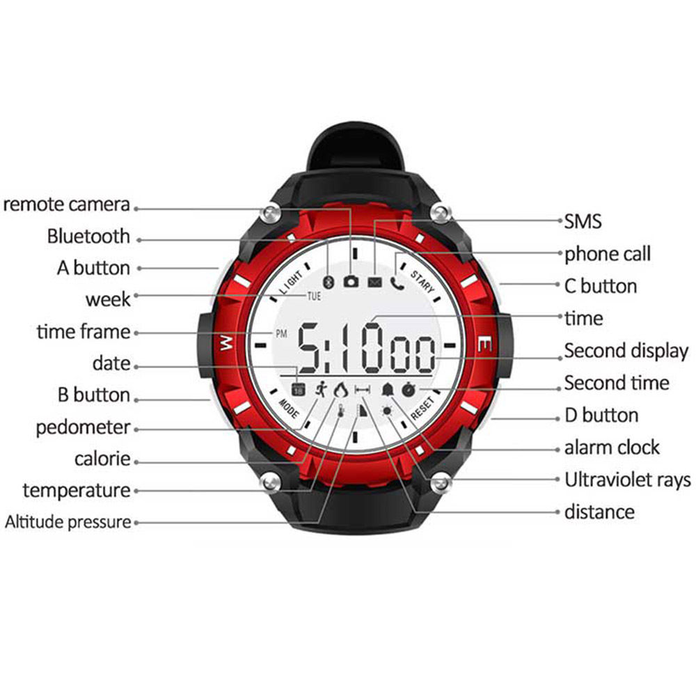 Αδιάβροχο Ρολόι έως 30m Smart Watch - Bluetooth DZB